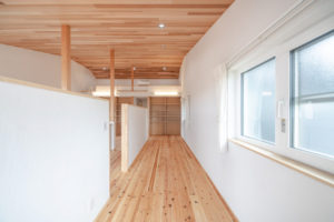 廿日市で最上級の快適性　廿日市パッシブハウス　つながりのあるフリースペース・子供部屋