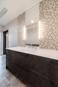 広島で最上級の快適性　こころパッシブハウス　おしゃれな洗面