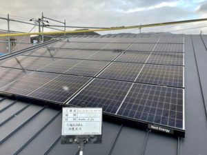 高性能住宅の太陽光パネル