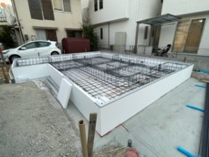 基礎外断熱　コンクリート一体打ち